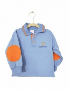 Sudadera básica cuello polo 2