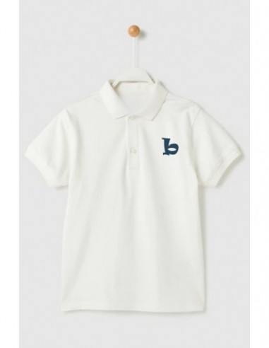 Polo m/corta blanco