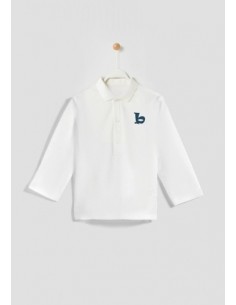 Polo m/larga blanco