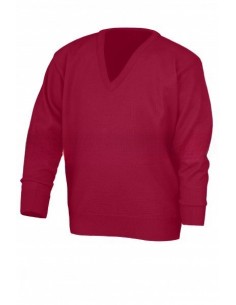 Jersey Cuello Pico GRANATE