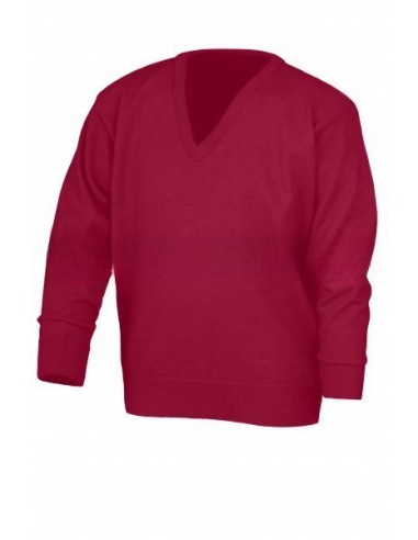 Jersey Cuello Pico GRANATE