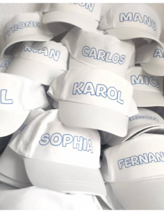 Gorra personalizable